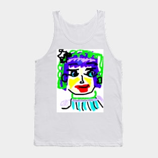 Doodle Face #1 Tank Top